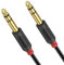 J&D 6.35mm (1/4 inch) TRS Stereo Audio Cable, Gold Plated Audiowave Series TRS Male to Male Balanced Interconnect PVC Shelled, 1.8 Meter/6 Feet