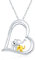 CUOKA MIRACLE Kette Elefant 925 Sterling Silber Herz Elefanten Halsketten für Frauen Lucky Elefant for Mama Mädchen Ehefrau