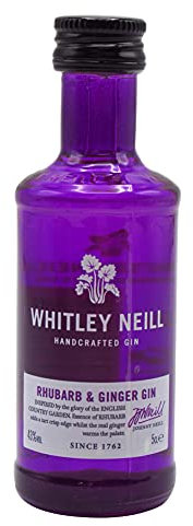 Whitley Neill Rhubarb & Ginger Gin Miniature - 5cl Single Bottle