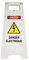 AUA SIGNALETIQUE - Chevalet signalisation - Poids 1KG en Plastique- (Attention Danger électrique)
