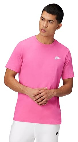 NIKE Sportswear Club Herren-T-Shirt, Pinksicle/White, AR4997-684, 3XL
