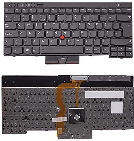 AJPARTS UK New Replacement for Lenovo T430(s) X230(t) Laptop Non Backlit UK Layout English Keyboard With Mouse Pointer Frame Included