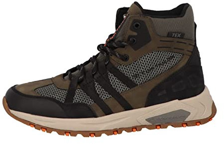 Tom Tailor Herren 4282403 Halblange Stiefel, Khaki-Black, 44 EU