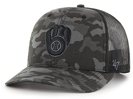 '47 MLB Herren Tonal Camo Trucker Snapback Verstellbare Mütze - Anthrazit, charcoal/schwarz, Einheitsgröße