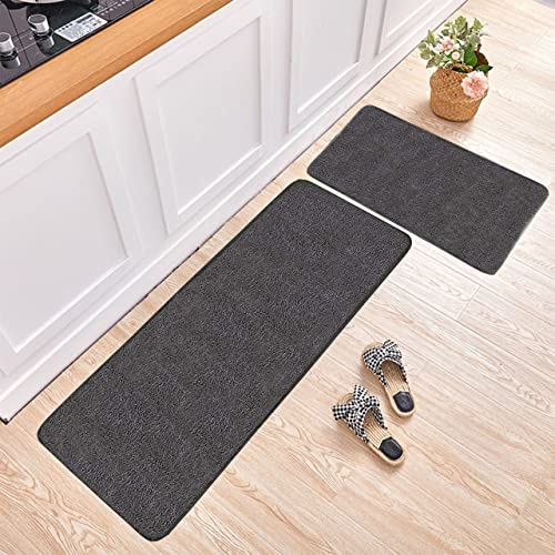 Circle of trust Kitchen Rug 40x60 cm, Grey | Non Slip Dirt Trapper Mat, Washable Floor Mat for Indoor, Non Skid Door Mat, Carpet & Runner