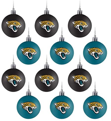 Jacksonville Jaguars 12er Set Xmas NFL Weihnachtskugeln