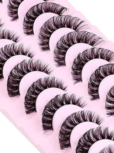 BELEVO faux cils naturel, faux cils faux cil faux cils volume russe lashes