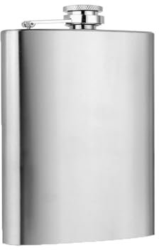 BML 7oZ Stainless Steel Hip Flask Leakproof Portable Pocket Whiskey Flask for Men Women Ideal for Travel Camping Hiking Outdoor Adventures and Gift