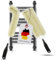 NOVOLARI® Made in Germany Heizkörperbürste Naturborsten - 2er Set - für alle gängigen Heizkörper - Heizungsbürste Reinigungsbürste Staubwedel für Heizung