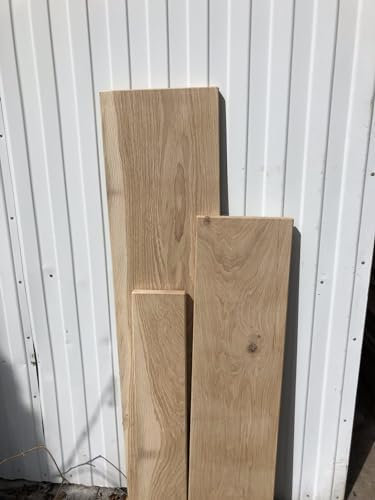 Alféizar para ventana de roble macizo, escalera, tabla de roble, escalera de madera, panel de pared de roble macizo (110 x 25 cm, roble 2,5 cm)