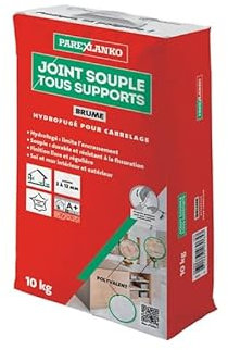 PareXLANKO - Junta flexible para todos los soportes - Niebla - Juntas de baldosas de 2 a 15 mm sometidas a altas exigencias - Nuevo y renovación - Suelo y Pared - Interior y exterior - 10 kg