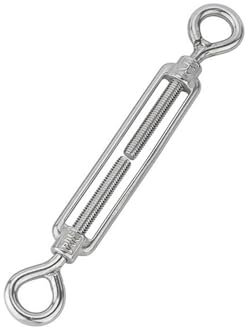 Generisch 1 Stück Drahtspanner, 304 Edelstahl Verstellbare Spannschloss, Multi-Size Seilspanner Edelstahl, Mehrere Größen (Größe : M16)