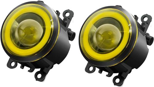 RUIHAHA Auto Nebelscheinwerfer für Dacia Duster 2010-2015 2016-2020, Auto Links Rechts Vorne Stoßstange Tagfahrlicht Nebelscheinwerfer Montage,1pc Yellow Light Right