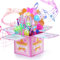 Joyoldelf Geburtstagskarte für Damen, 40 Jahre, Musikkarte, 3D, Pop-Up, Geschenk zum Geburtstag für Mädchen, ideal für Mutter, Freundin, Mutter, Schwester, Freundin, Begleiter, Familienfeier