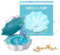 Bewinner Shell Speaker with Ocean Lamp Wave Light, 3 in 1 Retro Shell Lamp Bluetooth Speaker, Ocean Wave Projector Wave Lamp Shell Speaker, Sea Shell LED Colour Changing Mood Lamp Speaker (Blue)