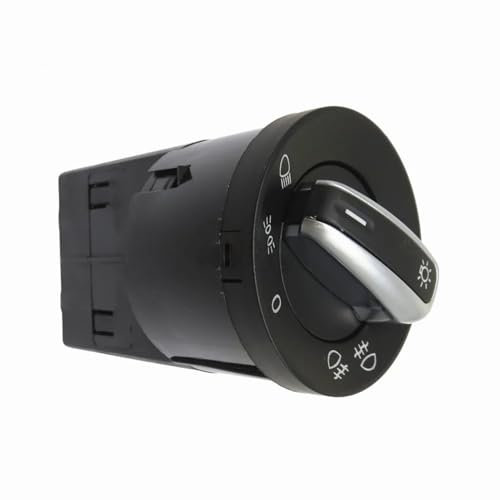 Auto-Lichtschalter für Golf 1998 1999 2000 2001 2002 2003 2004 2005, Auto-Chrom-Scheinwerfer-Steuerschalter, Nebelscheinwerfer, integrierte Schalter, OEM: 3BD94153A