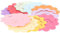 NUOBESTY 1 Satz Blumenförmiges Papier Sternpapierstreifen farbig Quilling-Papier funkeln Pastell buntpapier kraftpapier blütenpapier papierblumen Farb-Origami Faltpapier selber Machen
