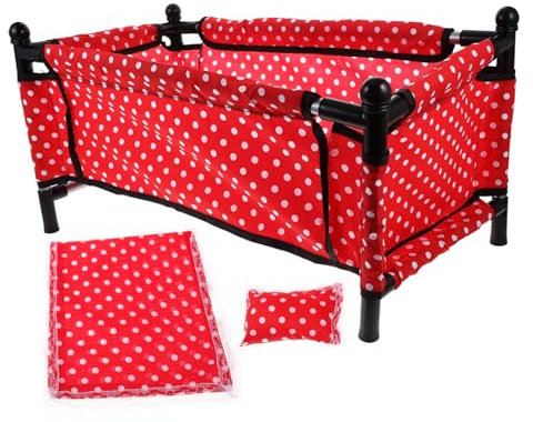 Yardwe 1Satz Puppenbett Für Puppenhäuser Zubehör Für Kreative Spielwelten Und Detailreich Gestaltet