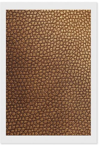 FHECVBN Diamonds Kit de peinture diamant pour adultes à faire soi-même, peinture à points diamants, texture cuir doré, diamants ronds 5D pour débutants, décoration murale d'intérieur, 20,3 x 30,5 cm