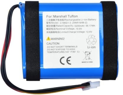 ZMLMAJJ 5200mAh 56.17Wh Speaker Battery - Compatible With Marshall Tufton C196G1