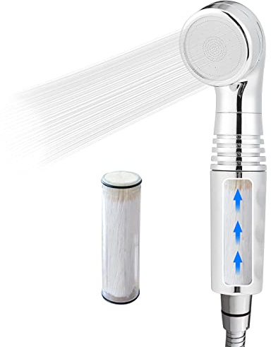 Legionella Filter Shower Head High Pressure Water Softener Filter Removes 99.99999% of Harmful Substances (SS-886Chorme)