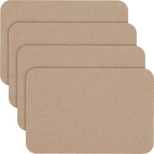 Erwin Müller Filz Tischset für Teller, Tischuntersetzer Cappuccino Größe 30x45 cm - Schutz vor Kratzern und Verschmutzungen