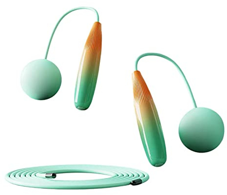 LOVIVER 2 in 1 Weighted Jumping Rope Skipping Rope Equipment Weighted for Exercise Fitness Training Calorie Sports, orange