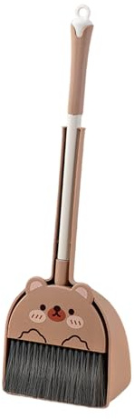 mophrati Juego de Limpieza para niños, Escoba y recogedor de Juguete ABS, recogedor y Cepillo para niños pequeños, Juego Limpieza , B