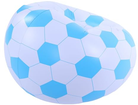 Zerodis Sofas Ergonomisches Design, Fußball-Ball-Sonnenliege, Tragbar, für Camping Im Freien, Strand, Pool-Party, Zusammenklappbarer Luftstuhl für Zuhause, Raumdekoration, Aufblasbarer Stuhl mit