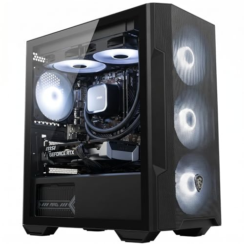 ionz Gaming PC - MSI PBM Ryzen 7 5800X, Nvidia RTX 5070 2X OC 12GB, 32GB RAM, 1TB NVMe SSD, 240mm AIO, 650W 80+ PSU, WiFi, Windows 11, MSI M100R Forge, Black