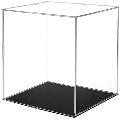 xolear Acryl Vitrine Schaukasten Klein Transparent Staubdicht 15x15x15cm | Acrylvitrine Schaukasten, Acrylic Display Case Selbstmontierbare, Display Box für Figuren, Auto, Modelle, Sammlerstücke