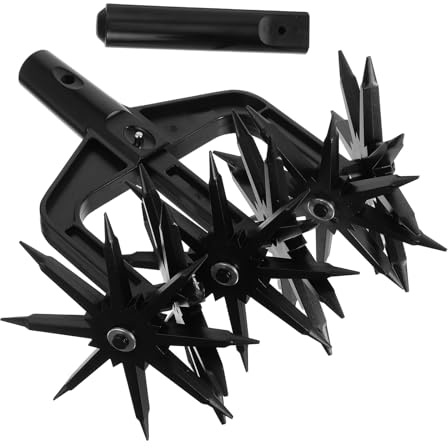 Uonlytech Cultivateur Main Léger pour Pelouses pour Labourer et Aérer Le Sol Outil de Jardin Rotatif en Plastique Abs et Champs Agricoles