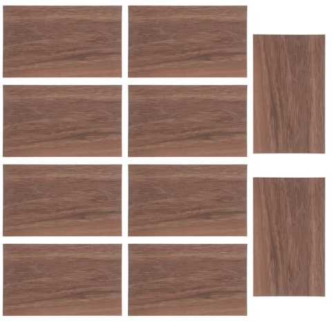 SOESFOUFU 10 fogli di impiallacciatura di noce: tavole per incisione non rifinite - Fogli di noce per arti e mestieri, pirografia, pittura, modelli architettonici 22x13 cm/8,66x5,12 pollici