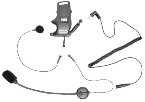Helmet Clamp Kit - For Earbuds with Attachable Boom Microphone & Wired Microphone