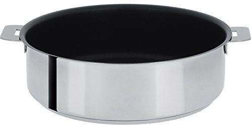 Cristel - S26QE- Sauteuse inox 26cm sans poignée amovible - Anti-adhérent Exceliss+ Collection Mutine