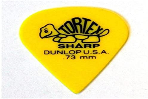 Dunlop 412 Plektren TORTEX SHARP Big Pack gelb 0.73 mm