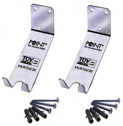 Point 4X Fahrrad Wandhalter Pedaleinhängung TÜV geprüft 30kg Tragkraft
