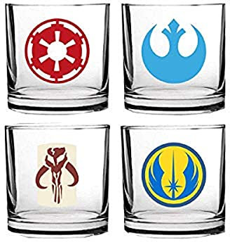 SD TOYS - Pack 4 Verres Star Wars - Assortiment Logo Classiques - 8435450202063