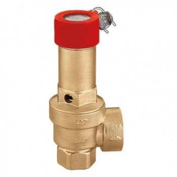 Caleffi Sicherheitsventil, weiblich, Chrom, Einheitsgröße