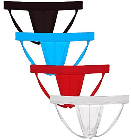 Summer Code Herren Sexy Strings mit Ausbuchtung Bikini Jockstrap Elastisches Thong
