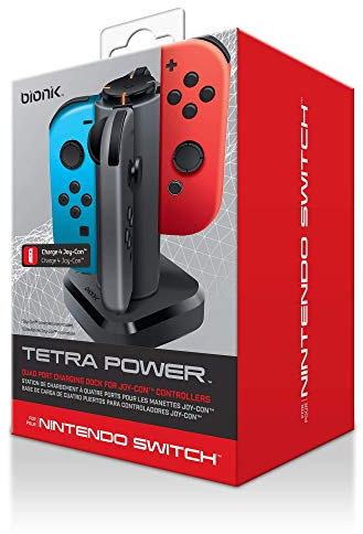 Tetra Power Quad Port Charging Dock For Joy-Con Controllers (Nintendo Switch)