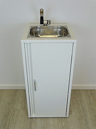 Srm-Design Weiß/Sofort einsatzbereit 35x40x84 cm Casual Freistehend Kunststoff Waschbecken