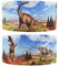Blue Dinosaur 2m x 22mm wide for Personalised Birthday Cake Decoration Ribbon & Decorating Ideas for Present Gift Wrap Bows Toppers or Wrapping for Bags Box Balloon String Cards Art Craft