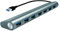 LogiLink UA0308 USB 3.0 Hub für PC/Laptop, 7-Ports Aluminiumgehäuse Silber