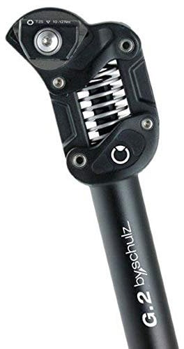 by.schulz Federsattelstütze G.2 D: 27,2mm 350mm hart 100-130kg schwarz + Flicken