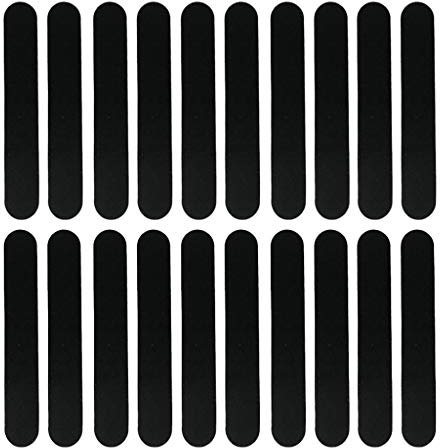 MagiDeal 20 Schweißband für Anstoßkappe Baseballkappe Schutzkappe, Schwarz, 23,5 x 3,7 cm