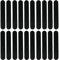 MagiDeal 20 Schweißband für Anstoßkappe Baseballkappe Schutzkappe, Schwarz, 23,5 x 3,7 cm