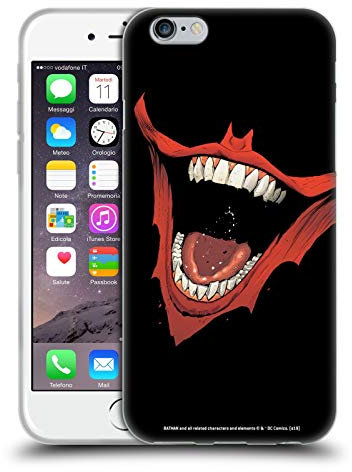 Head Case Designs Offizielle The Joker DC Comics Laugh Bat Logo Darsteller Kunst Soft Gel Handyhülle Hülle kompatibel mit Apple iPhone 6 / iPhone 6s