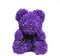 M&H 25cm Red Rose Teddy Bear Rose Flower Artificial Decoration Women Valentines Gift (Purple)