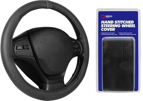 Sparco Coprivolante per auto nero in EVA senza anello di gomma e facile da installare